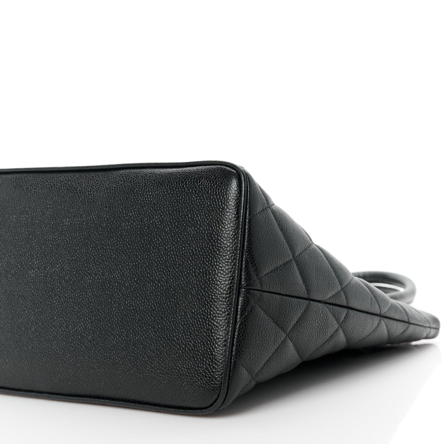Caviar Quilted Medallion Tote Black