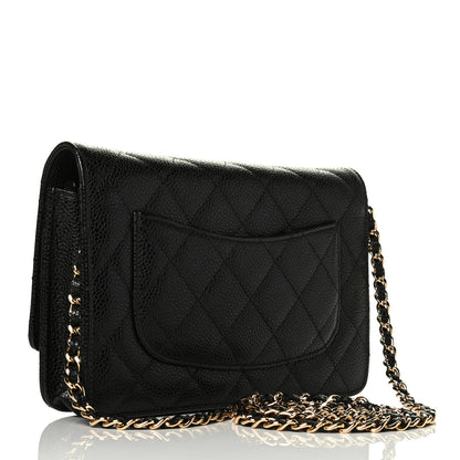 Chanel Caviar Quilted Wallet On Chain WOC Black 2 of 7