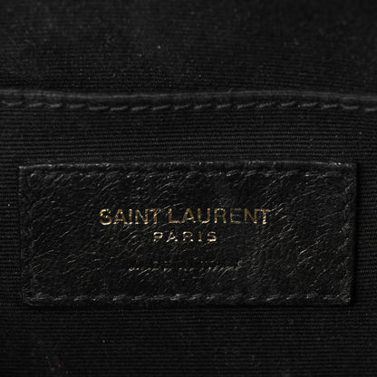 Saint Laurent Grain De Poudre Matelasse Chevron Quilted Round Vinyle Camera Bag Blanc Vintage 6 of 8