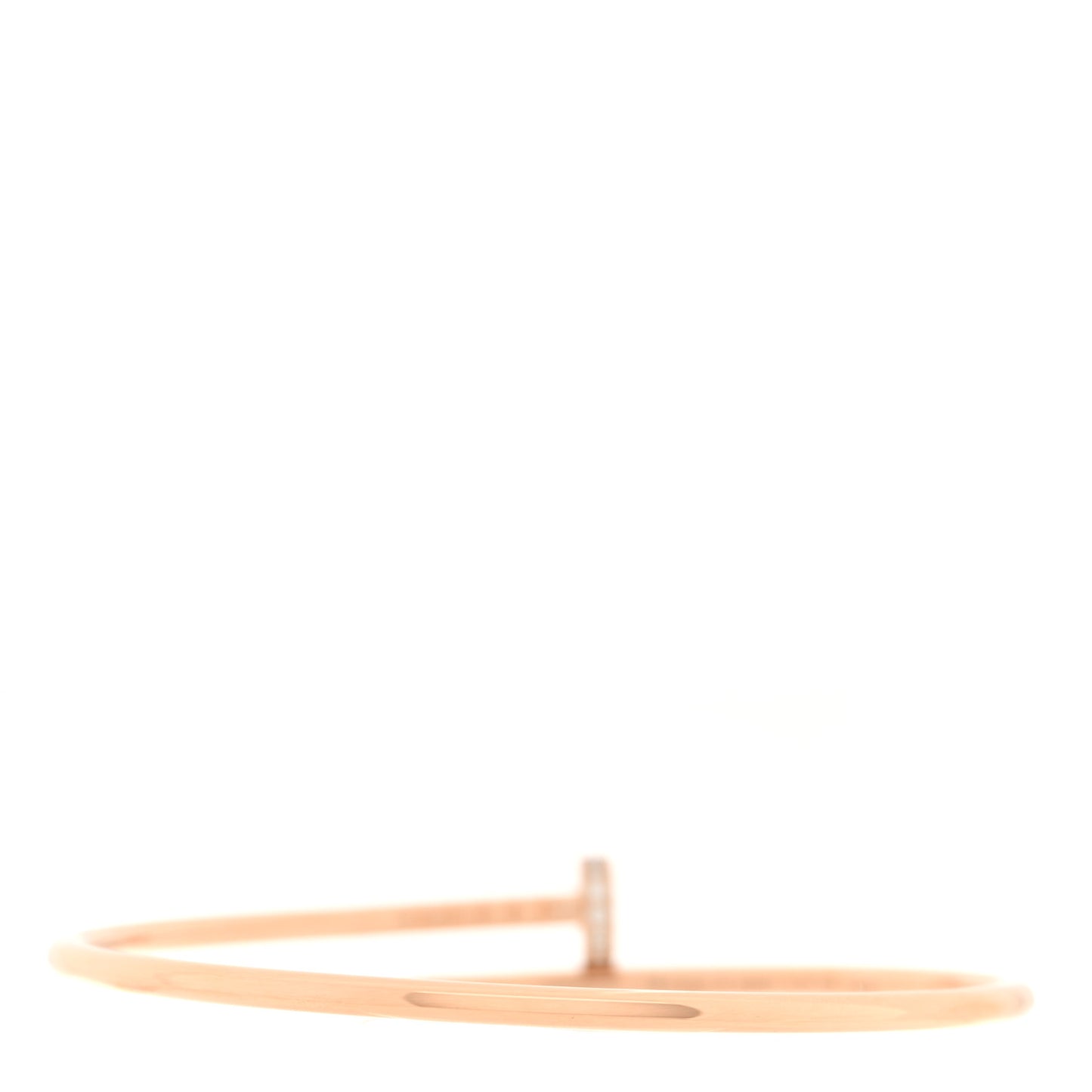 18K Pink Gold Diamond Small Juste Un Clou Bracelet 16