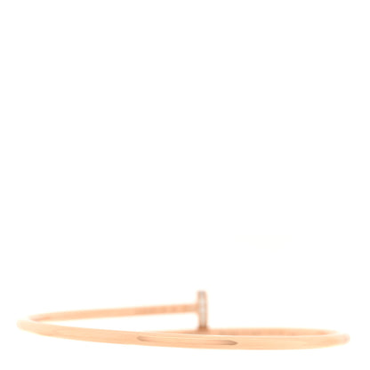 Cartier 18K Pink Gold Diamond Small Juste Un Clou Bracelet 16 2 of 4