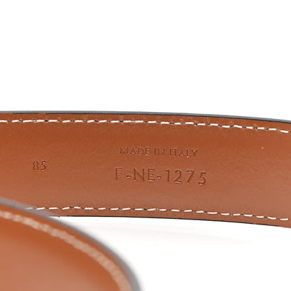 Celine Natural Calfskin Medium 25mm Triomphe Belt 85 34 Tan 4 of 6