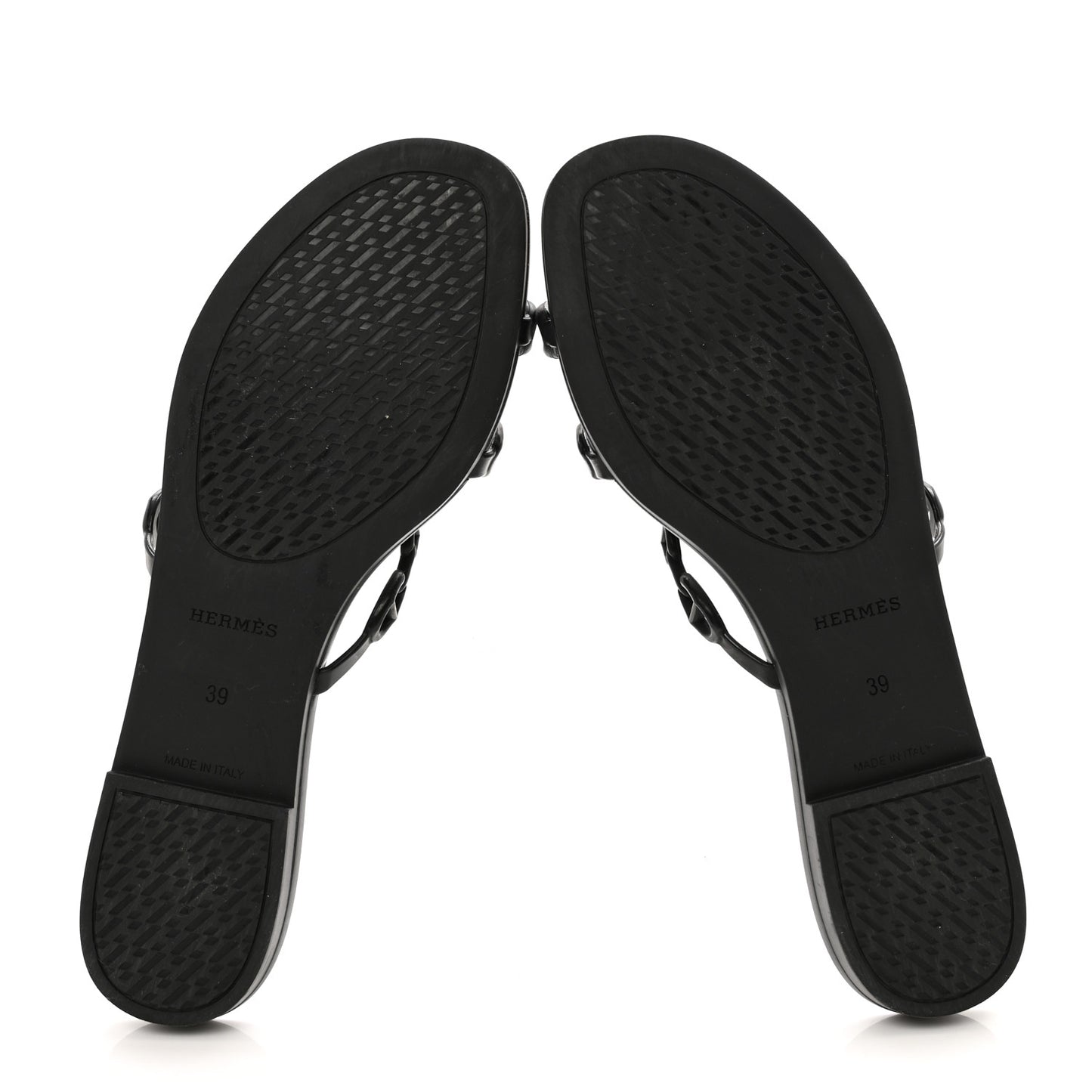 Rubber Chaine d'Ancre Rivage Sandals 39 Black