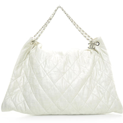 Chanel Jersey Quilted LA Cabas Bag Metallic 4 of 11