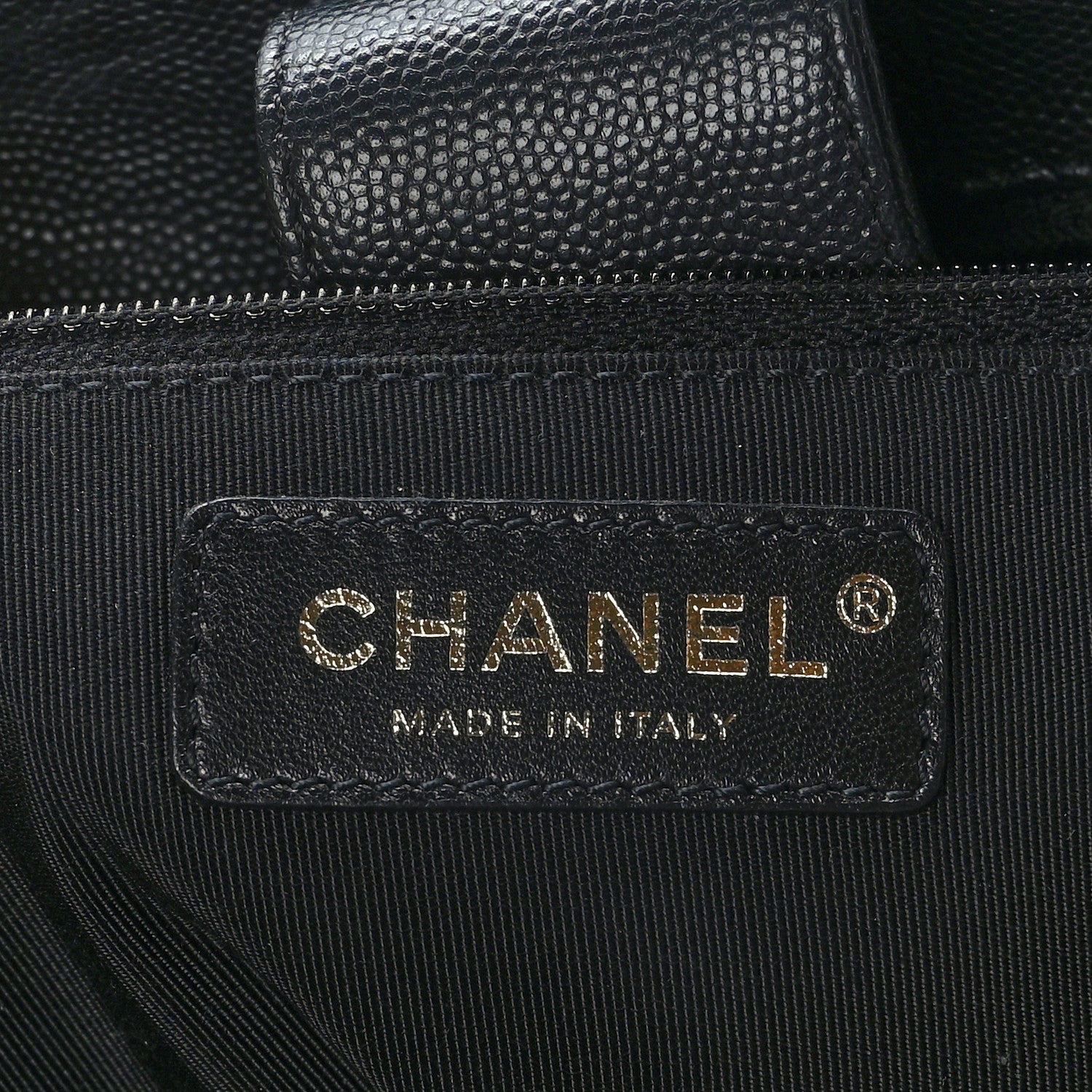 Chanel Caviar Quilted In Out Flap Shopping Tote Black 7 of 10