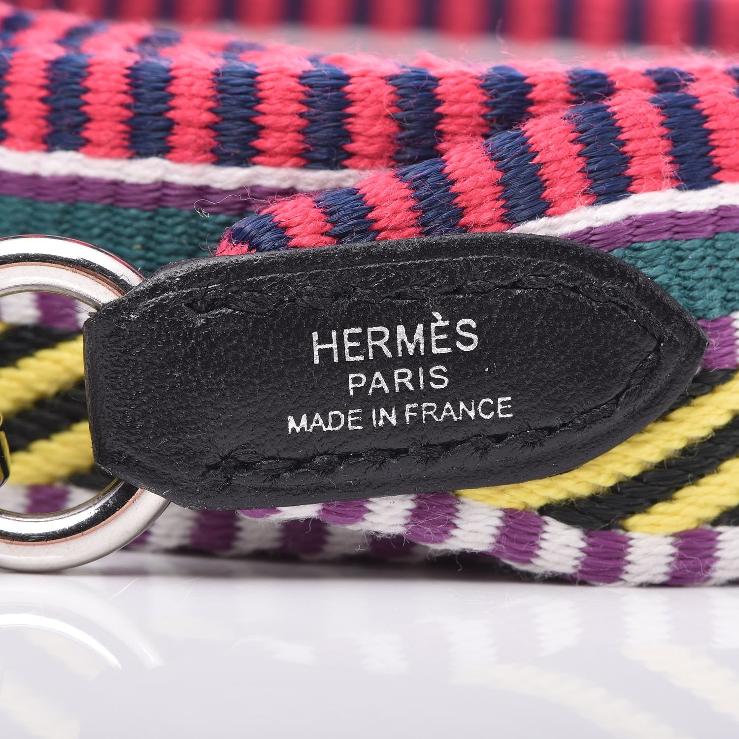 Hermes Toile Swift 25mm Sangle Cavale Shoulder Strap Multicolor Black 3 of 5