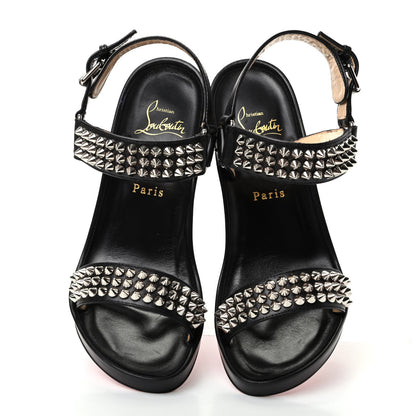 Christian Louboutin Nappa Spike Bikool 85 Sandals 36.5 Black 5 of 10
