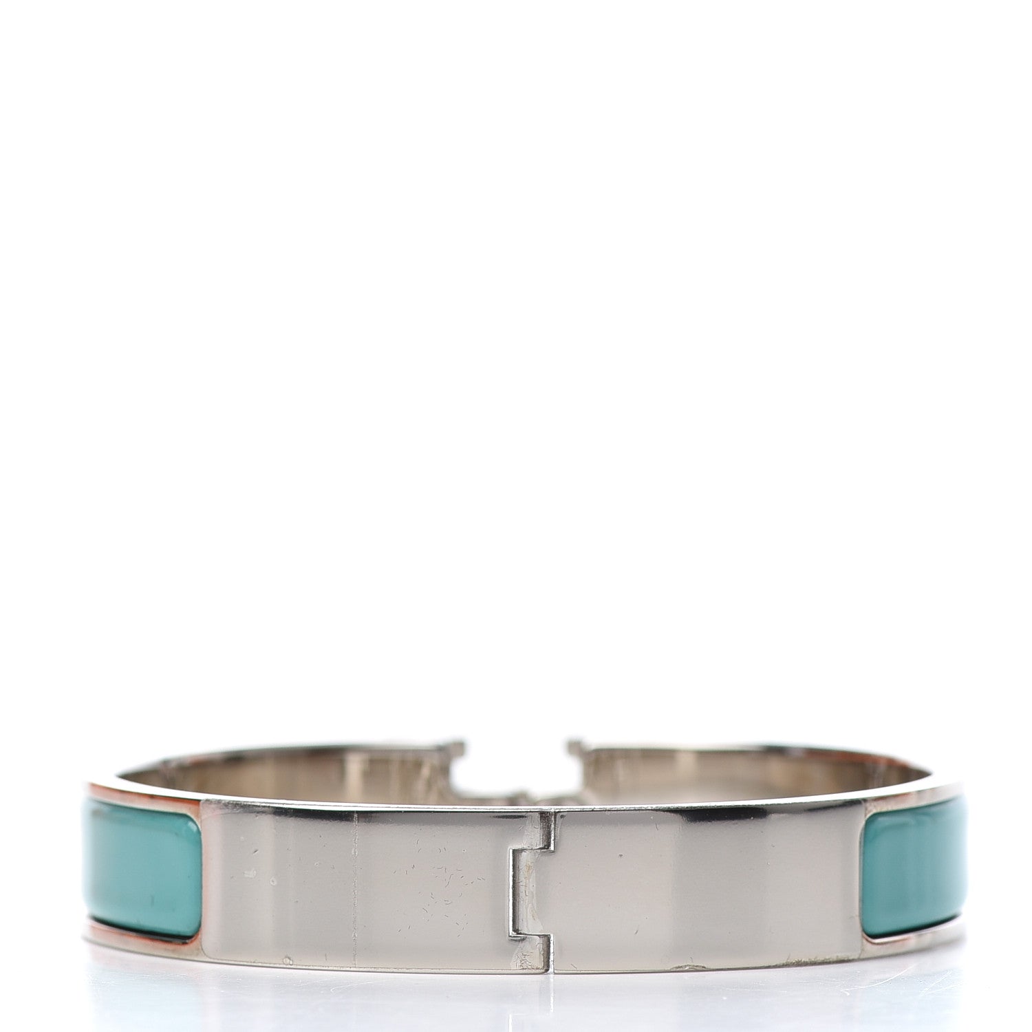 Hermes Enamel Narrow Clic Clac H Bracelet GM Lagon 3 of 5
