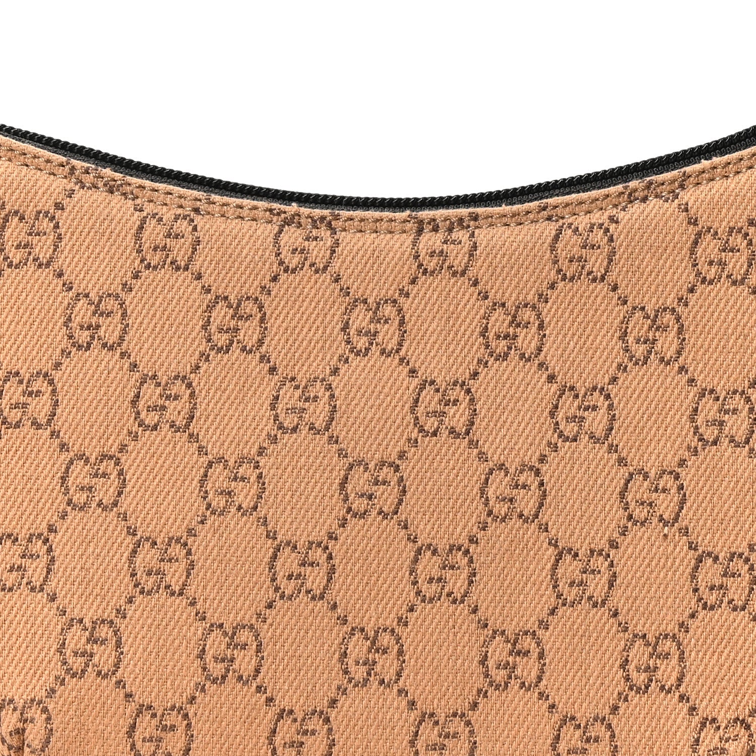 Gucci Denim Monogram Pochette Brown 8 of 11