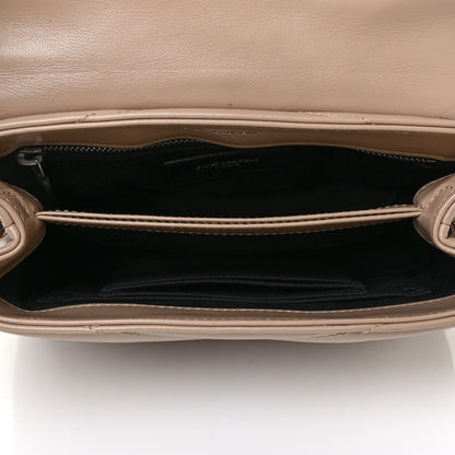 Saint Laurent Calfskin Y Quilted Monogram Toy Loulou Crossbody Bag Dark Beige 5 of 8