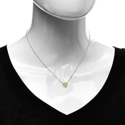 Tiffany 18K Yellow Gold Diamond 1837 Circle Pendant Necklace 2 of 4