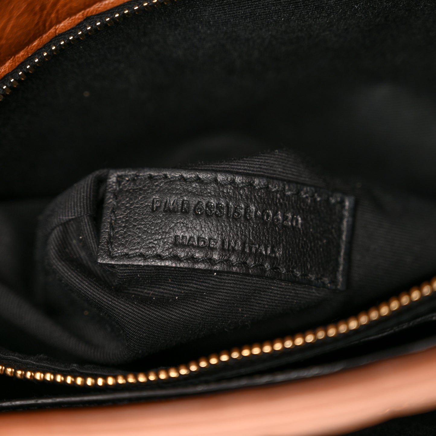 Crinkled Calfskin Matelasse Monogram Medium Niki Chain Satchel Caramel