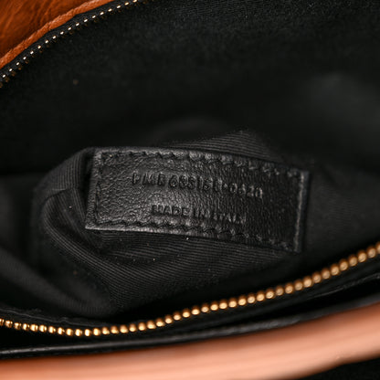 Saint Laurent Crinkled Calfskin Matelasse Monogram Medium Niki Chain Satchel Caramel 6 of 11