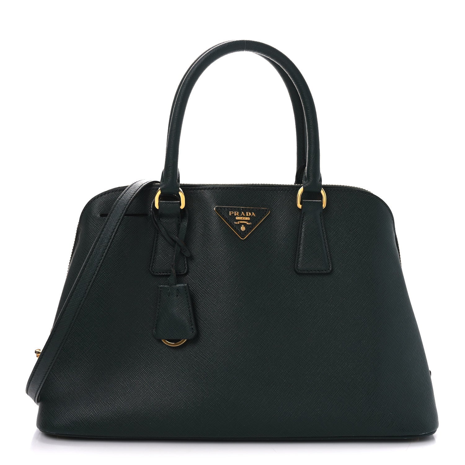 Prada Saffiano Lux Medium Promenade Tote Biliardo 1 of 9