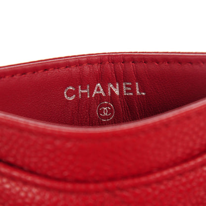 Chanel Caviar Quilted Card Holder Red 6 of 8