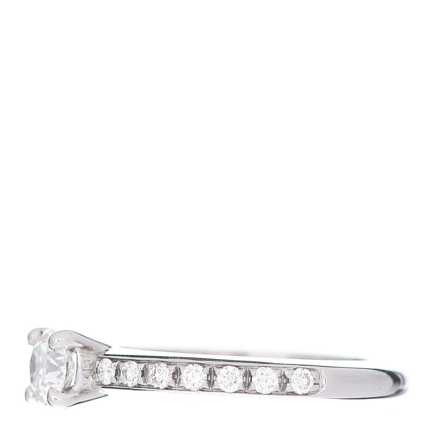 Bulgari Platinum Diamond .30ct Griffe Solitaire Engagement Ring 49 4.75 3 of 7