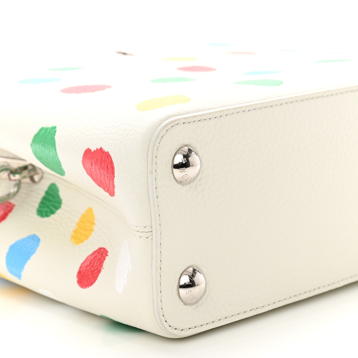 Louis Vuitton LV X YK Taurillon Capucines BB White 8 of 9