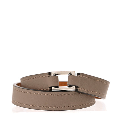 Hermes Swift Rivale Double Tour Bracelet T2 Gris Asphalt 3 of 7