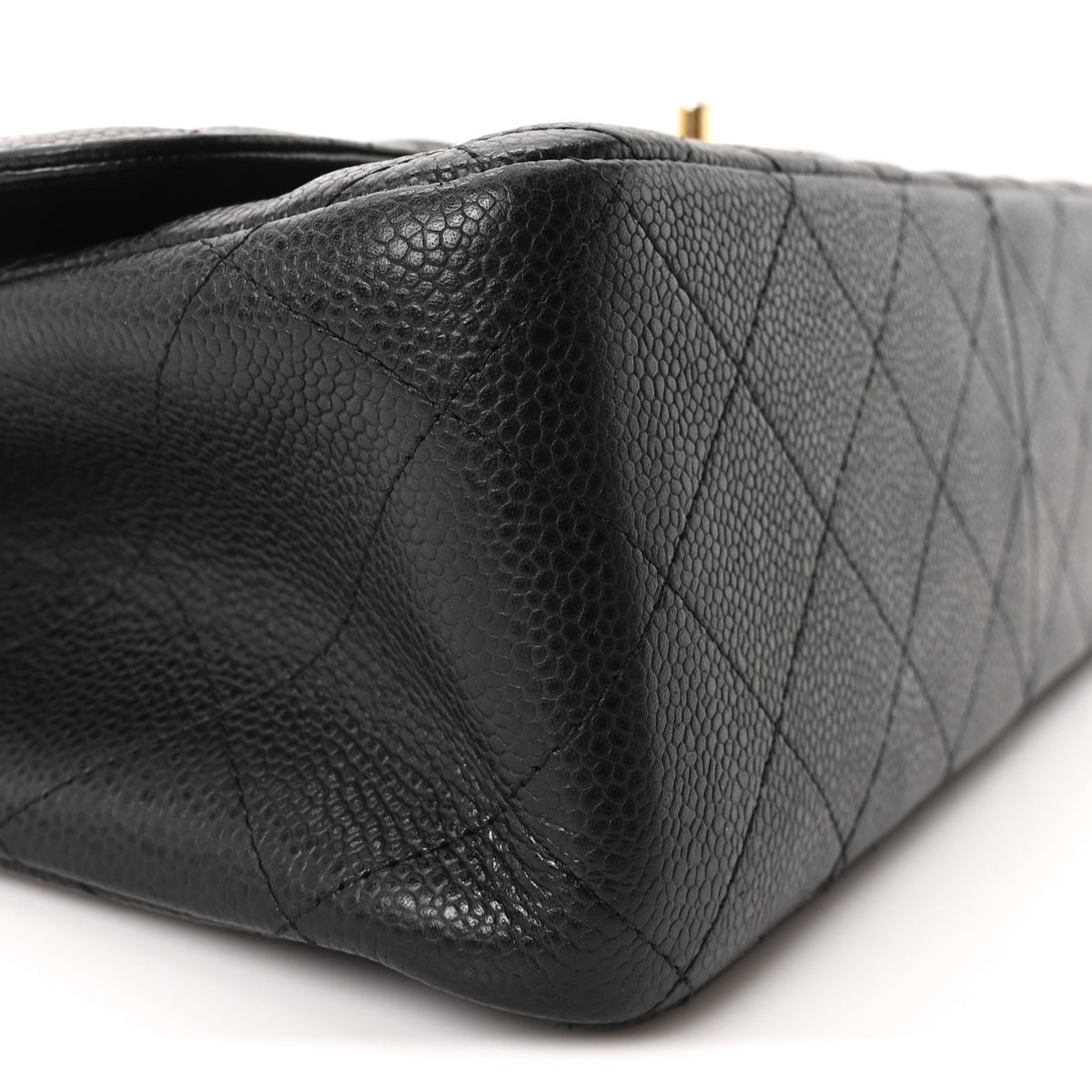 Chanel Caviar Quilted Jumbo Double Flap Black 9 of 12