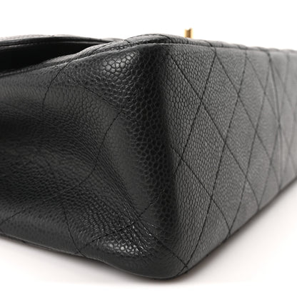 Chanel Caviar Quilted Jumbo Double Flap Black 9 of 12