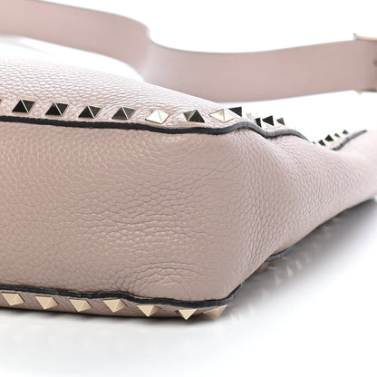 Valentino Garavani Pebbled Calfskin Small Rockstud Flip-Lock Messenger Bag Poudre 10 of 10