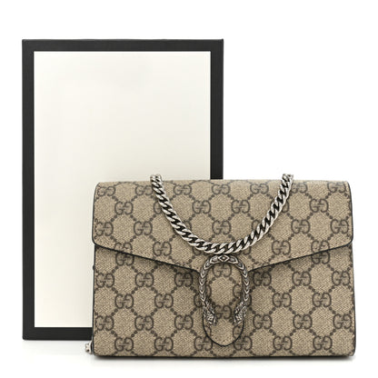 Gucci GG Supreme Monogram Mini Dionysus Chain Wallet Beige Taupe 13 of 13