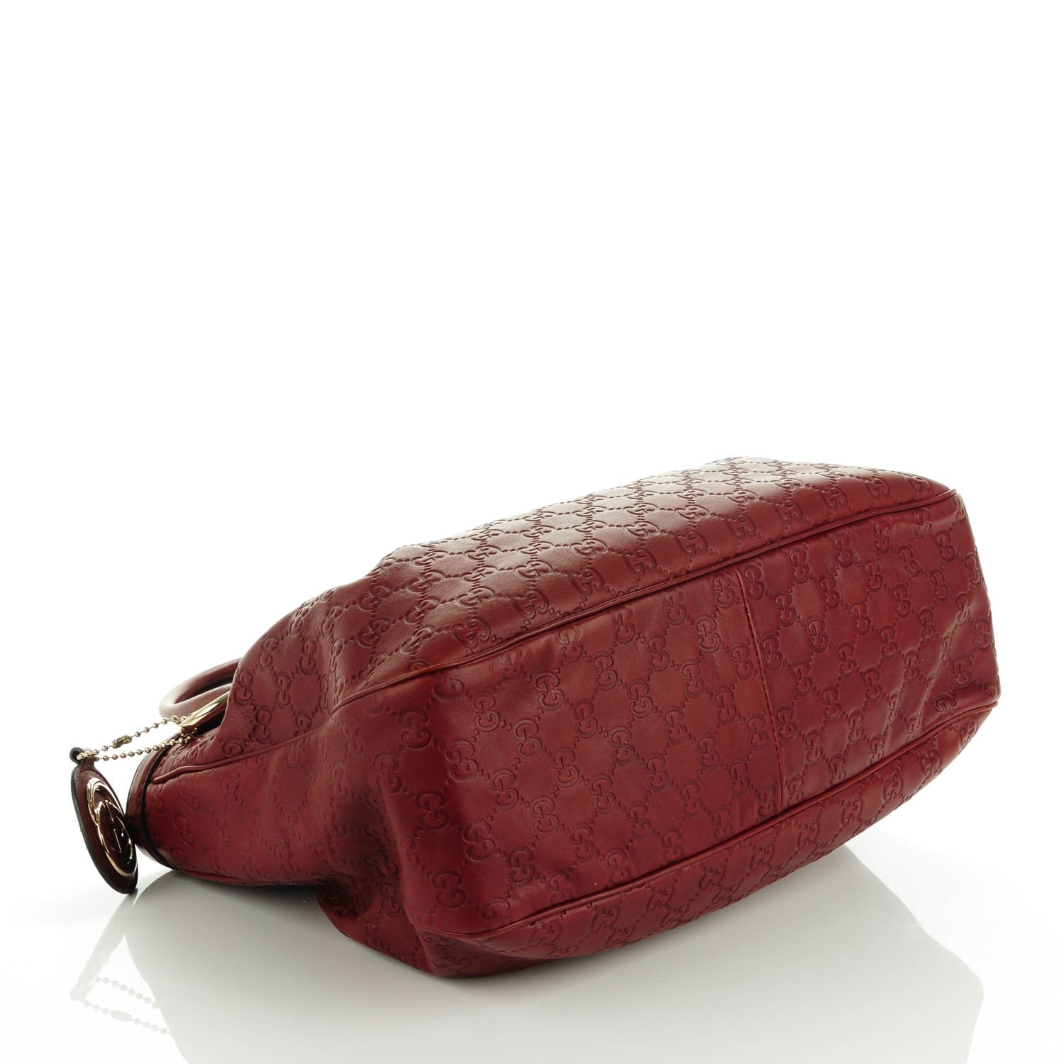 Gucci Guccissima Medium Sukey Top Handle Tote Raspberry Candy 4 of 7