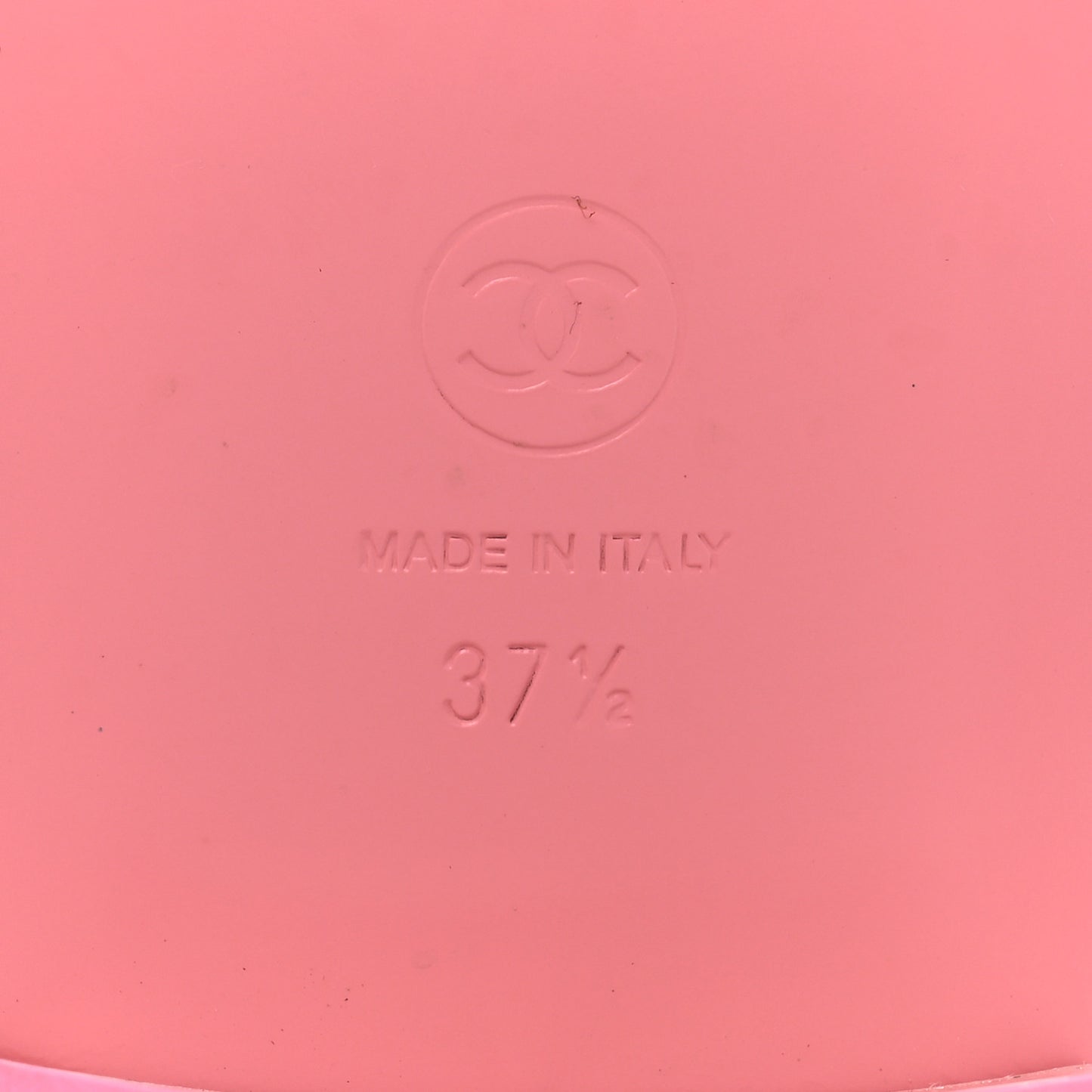 Cotton Logo Mule Sandals 37.5 Pink White