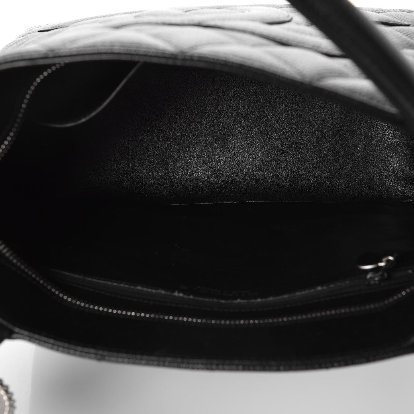 Caviar Quilted Medallion Tote Black