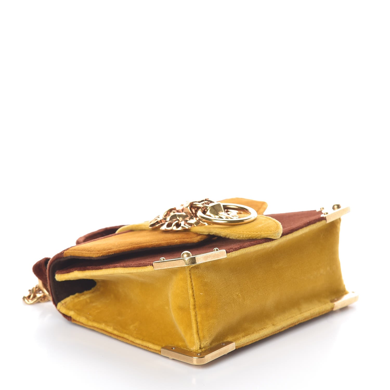 Prada Velluto Lions Head Cahier Shoulder Bag Ambra 4 of 9