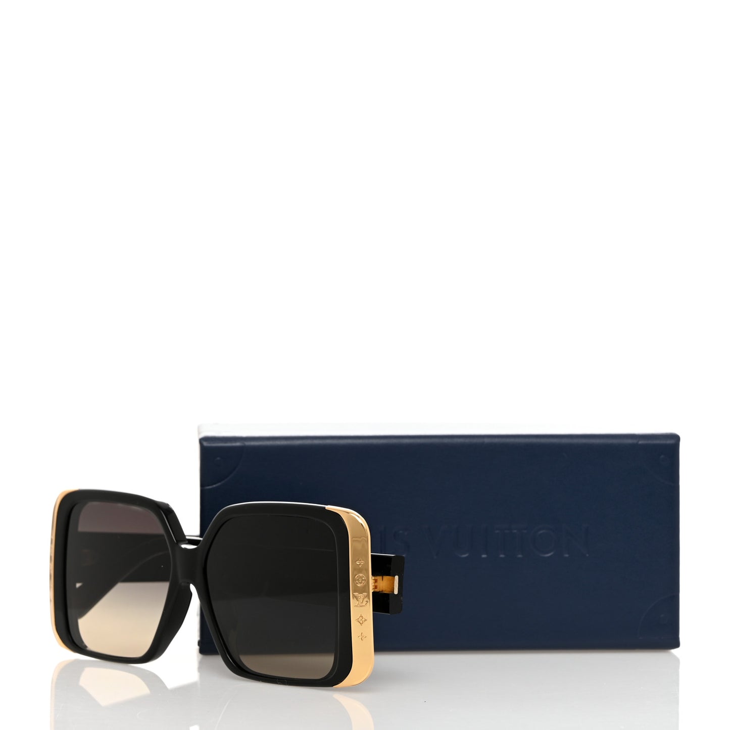 Acetate LV Moon Square Sunglasses Z1664E Black