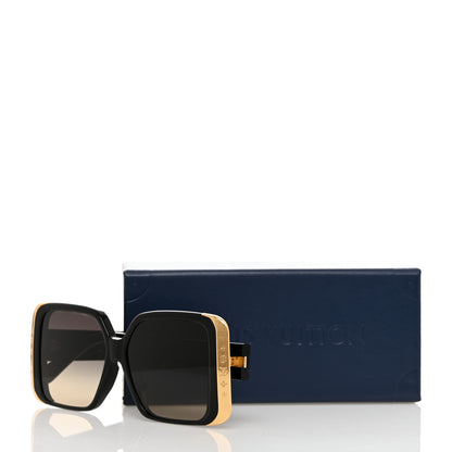 Louis Vuitton Acetate LV Moon Square Sunglasses Z1664E Black 9 of 9
