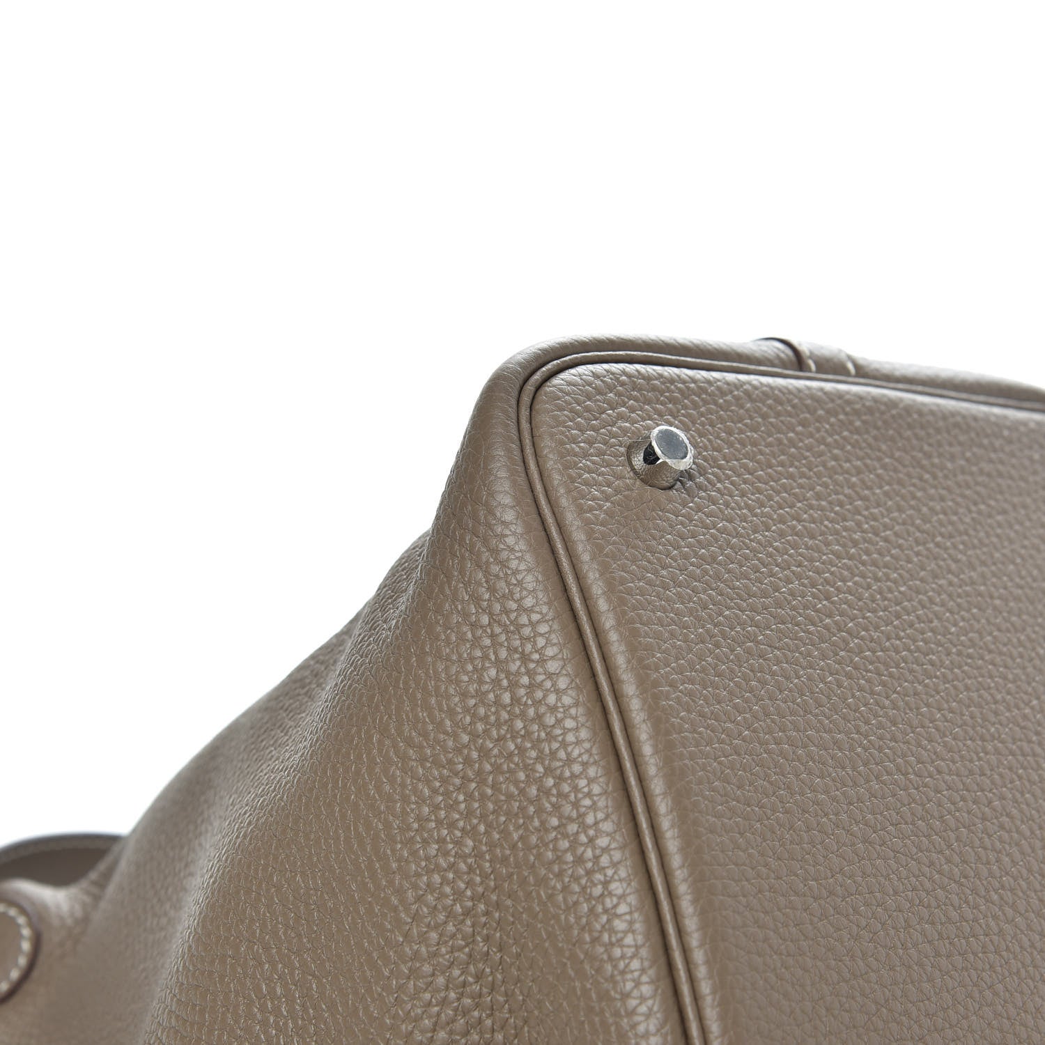 Hermes Taurillon Clemence Picotin Lock 22 MM Etoupe 8 of 9