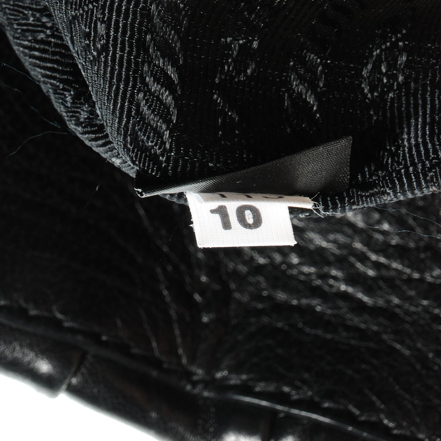 Nappa Gaufre Flap Bag Black