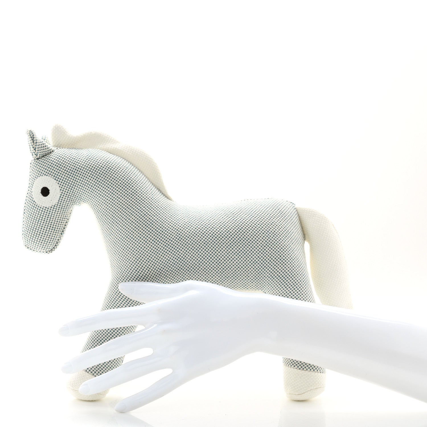 Hermes Cotton Honore Epopee Horse Plush Toy Bleu Nattier 2 of 6