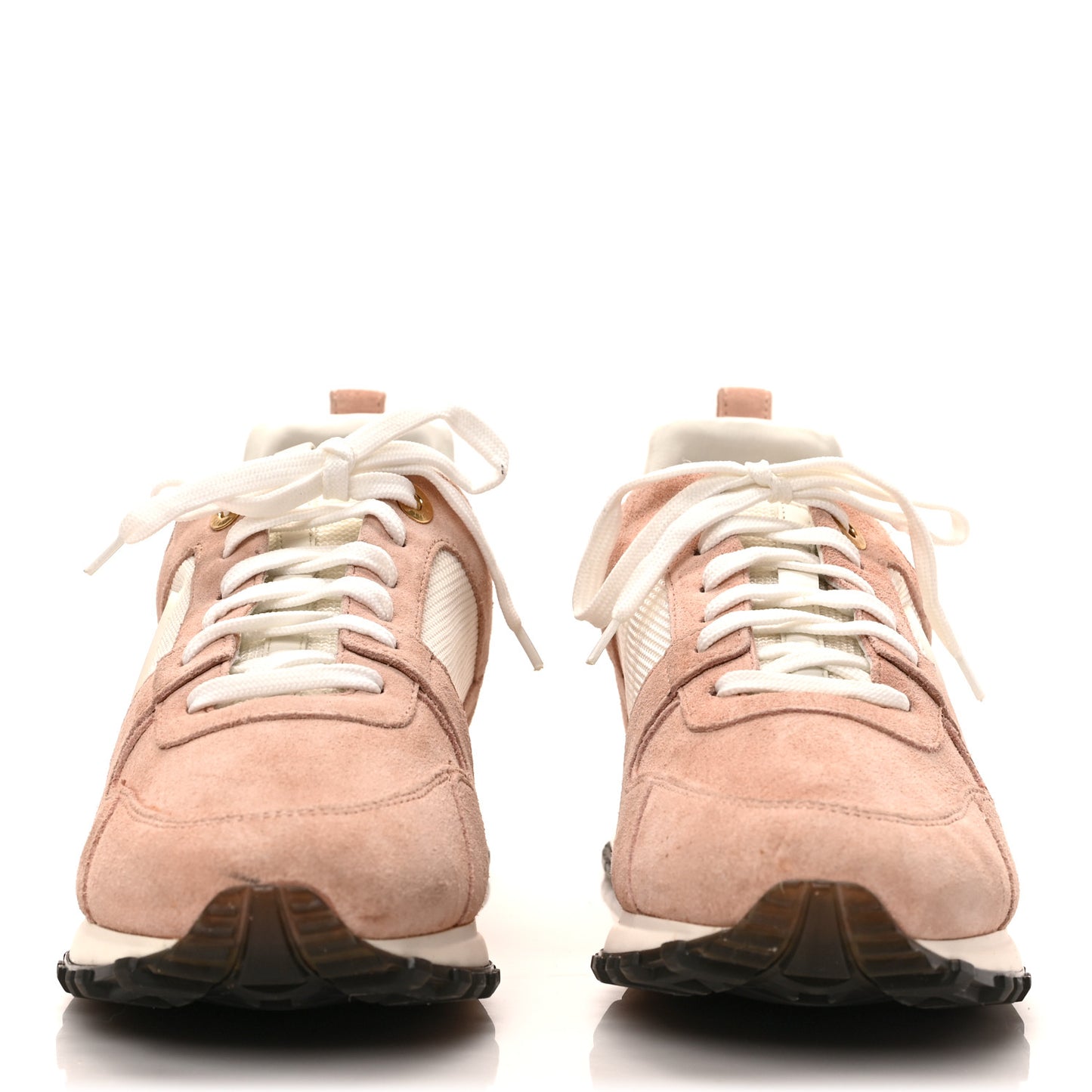 Suede Calfskin Run Away Sneakers 40 Pink