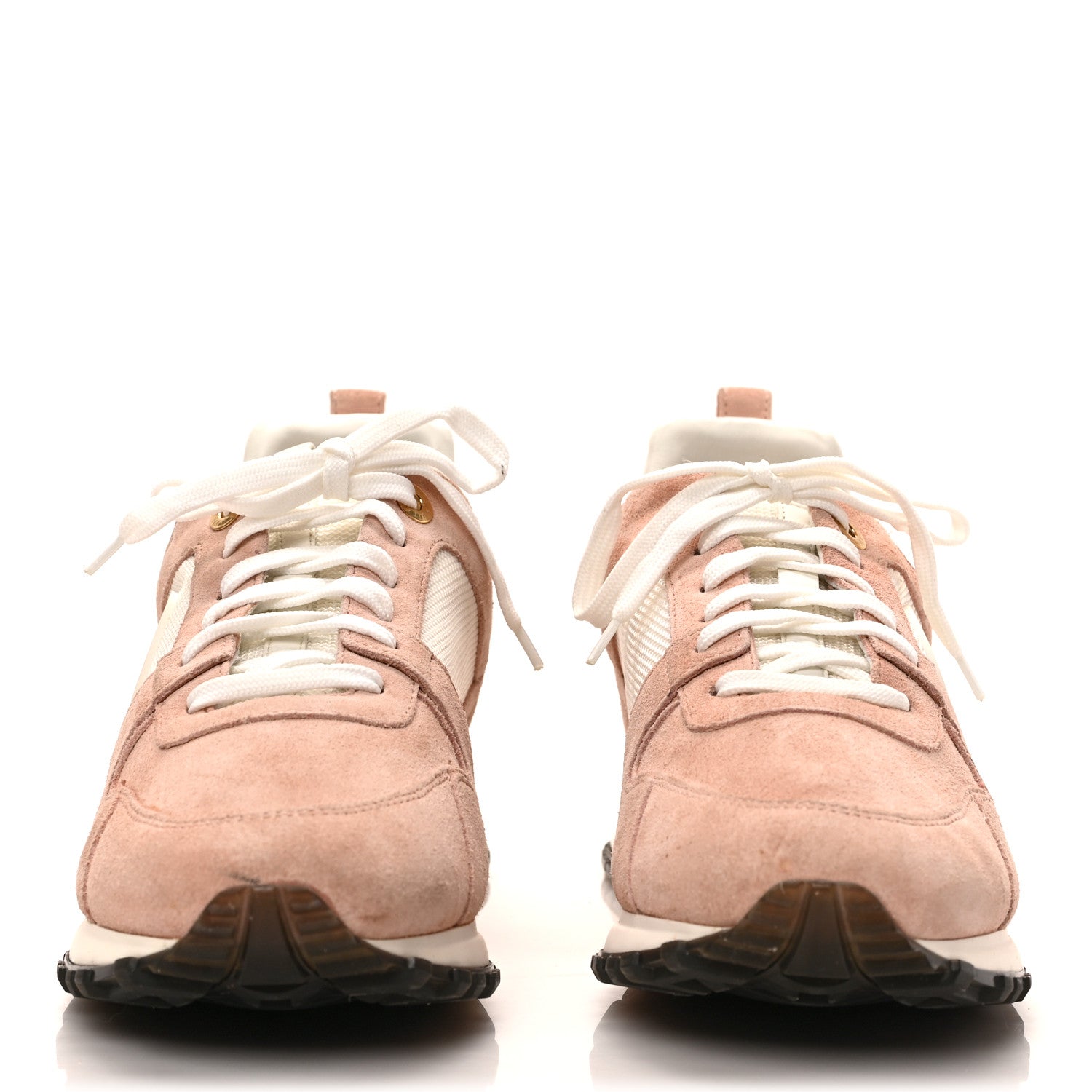 Louis Vuitton Suede Calfskin Run Away Sneakers 40 Pink 3 of 8