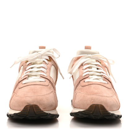 Louis Vuitton Suede Calfskin Run Away Sneakers 40 Pink 3 of 8