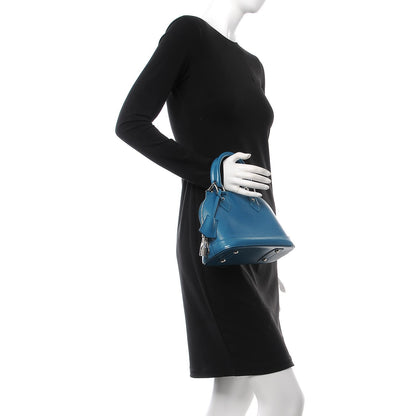 Louis Vuitton Epi Alma BB Cyan 3 of 9