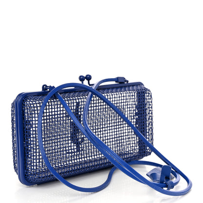 Saint Laurent Brass Lambskin Monogram Cassandre Cage Bag Blue Majorelle 3 of 10