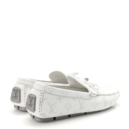 Louis Vuitton Monogram LV Driver Moccasin Loafers 7.5 White 5 of 9