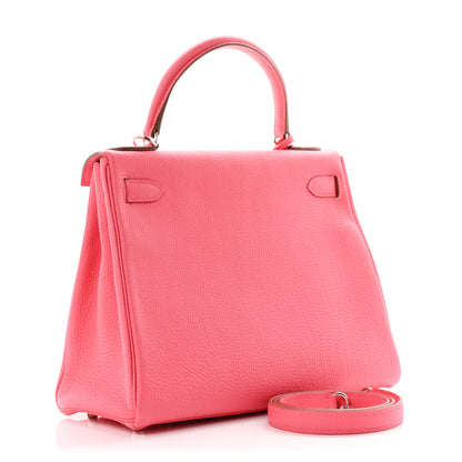 Hermes Togo Kelly Retourne 28 Rose Lipstick 3 of 11