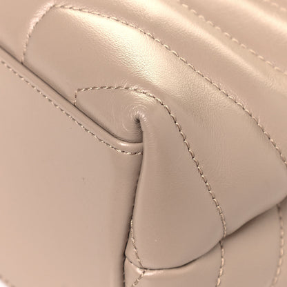 Saint Laurent Calfskin Y Quilted Monogram Small Loulou Chain Satchel Dark Beige 8 of 10