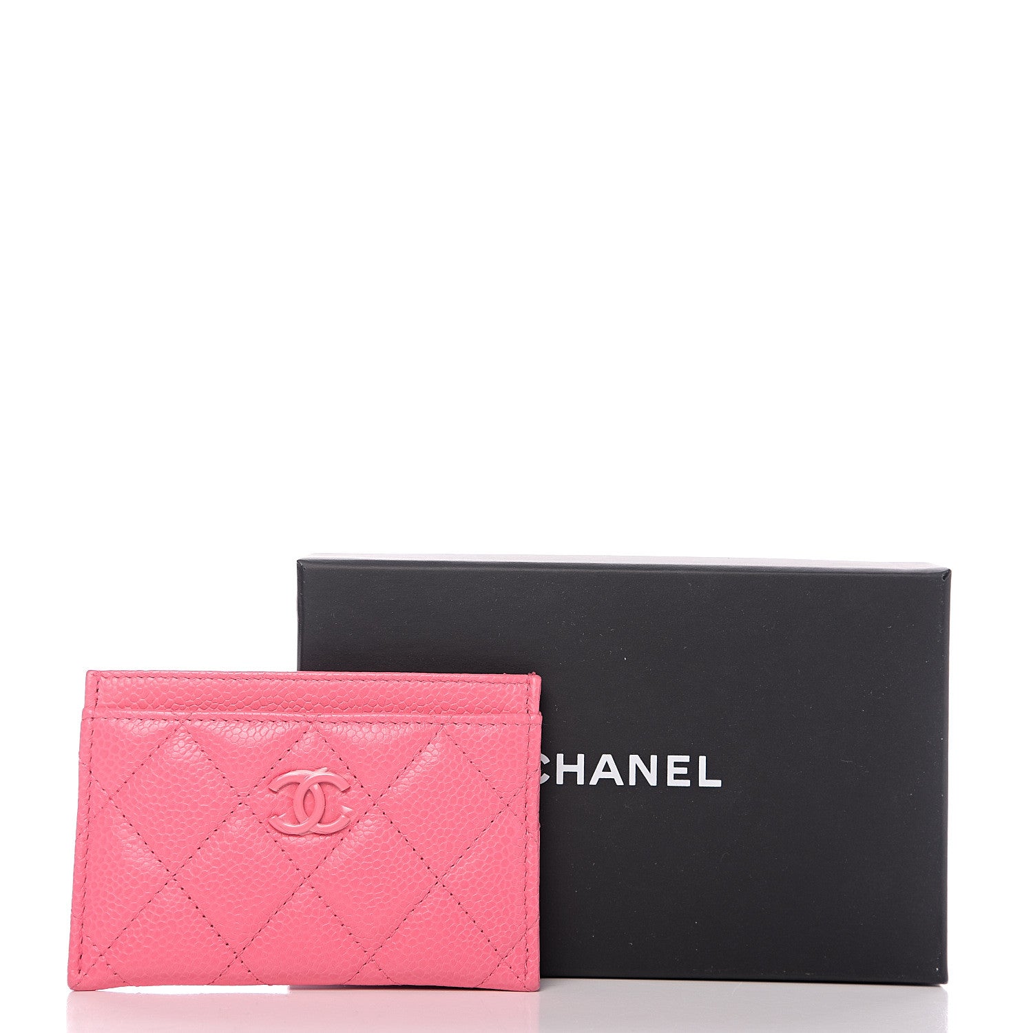 Chanel Caviar Quilted Incognito Card Holder Pink 8 of 8