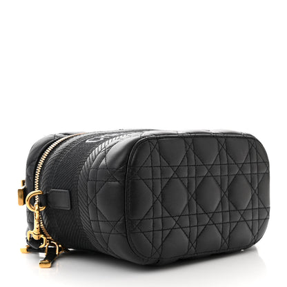 Christian Dior Lambskin Cannage Small Diortravel Vanity Case Black 4 of 12