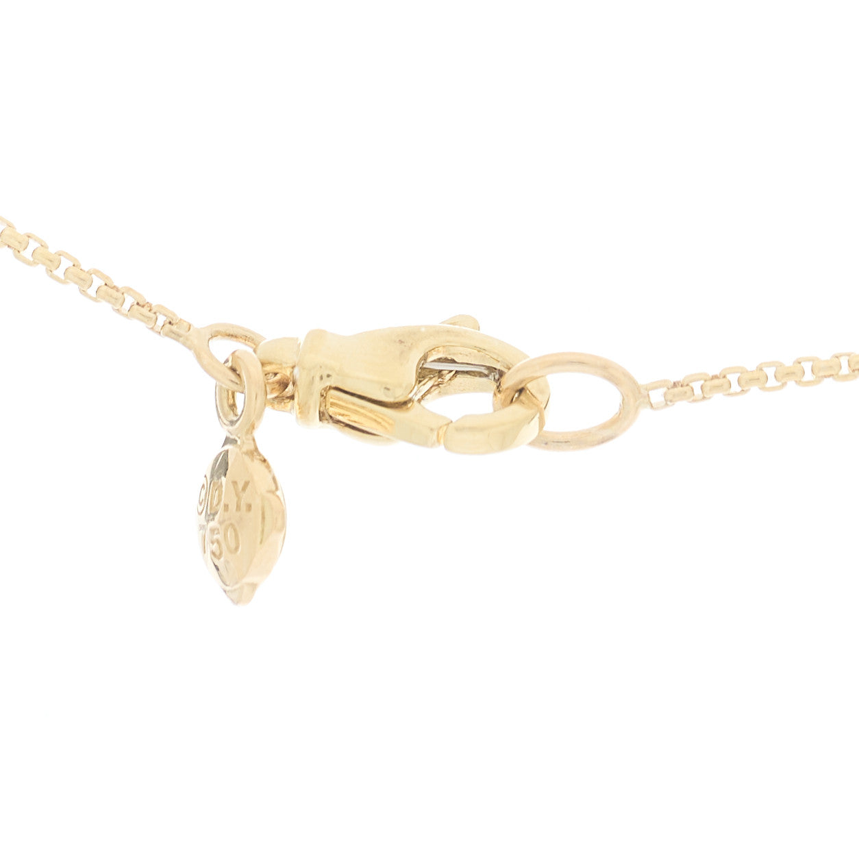 David Yurman 18K Yellow Gold Diamond Starburst Pave Pendant Necklace 4 of 7
