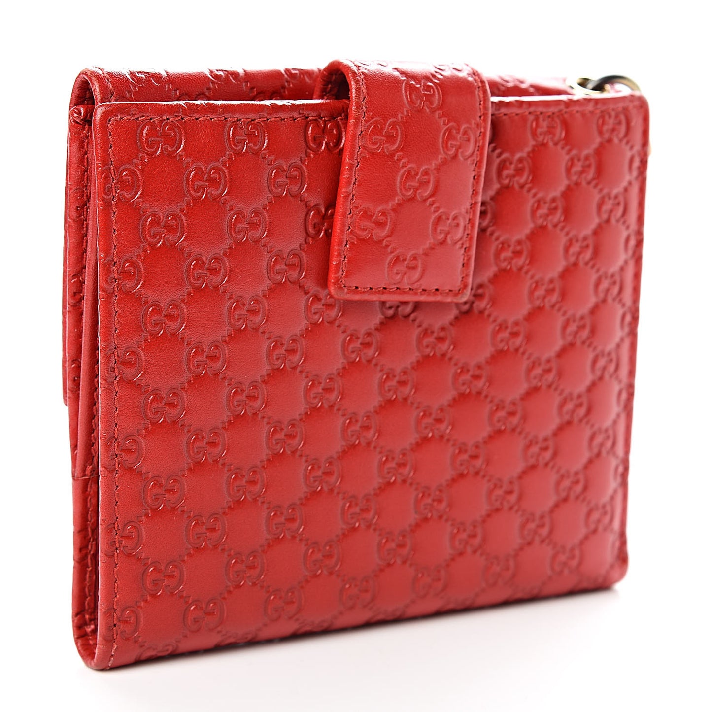 Microguccissima Cherie French Flap Wallet Tabasco