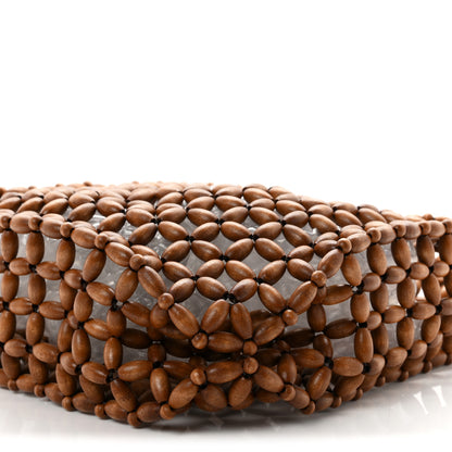 Saint Laurent Wood Bead Large Le 5 A 7 Soft Hobo Light Wood 10 of 10
