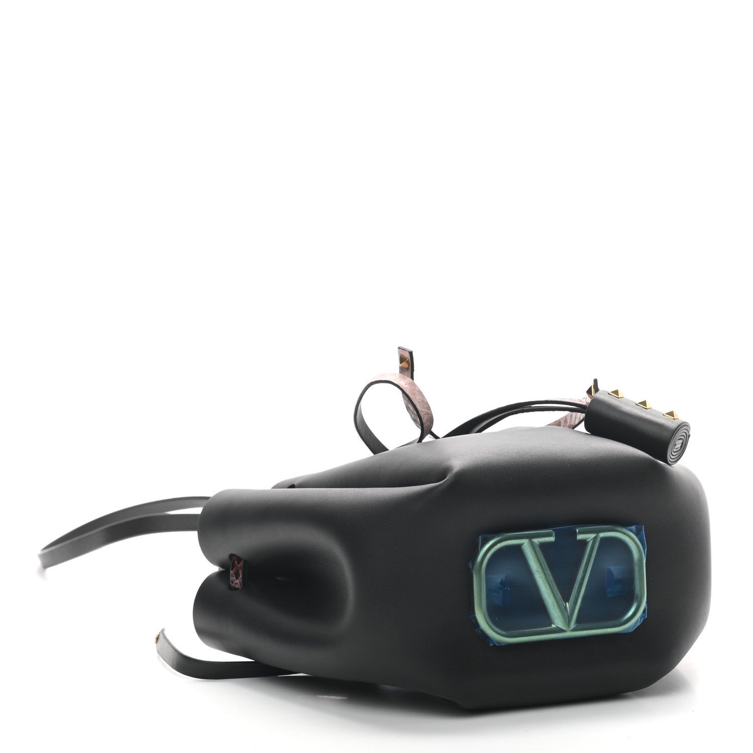 Valentino Garavani Vitello Ayers VLogo Bucket Bag Black 4 of 8