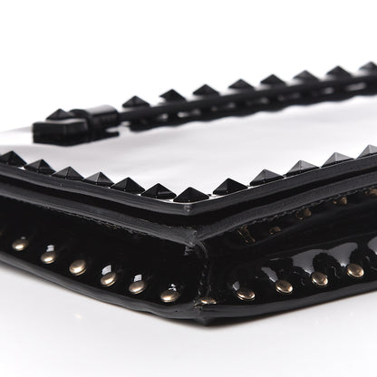 Valentino Garavani Patent Rockstud Wristlet Clutch Black 8 of 16
